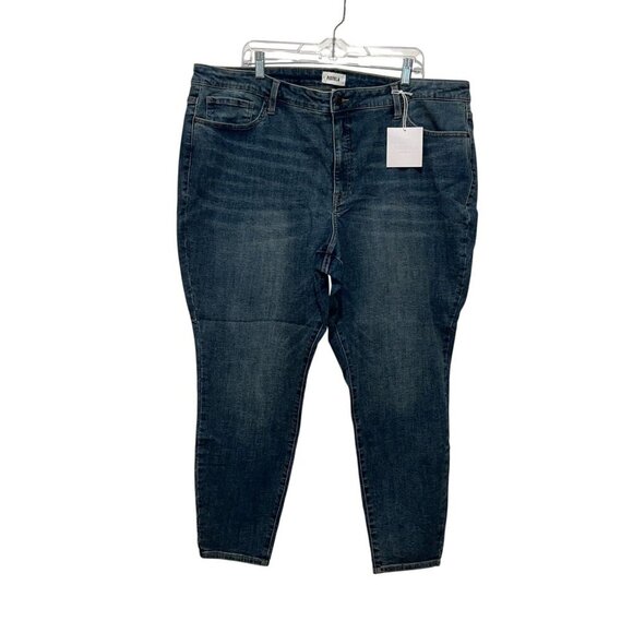 NWT Pistola Womens Plus Size 24w Dark Wash Stretch Skinny Jeans - Picture 1 of 10